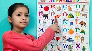 a for apple, b for ball, c for cat | english varnamala | अ से अनार | क से कबूतर | abcd | alphabets