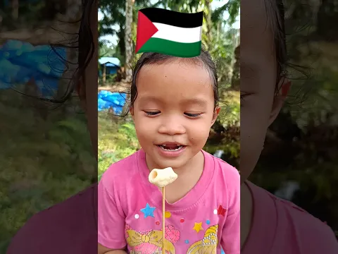 AKU MAKAN SESUAI BENDERA PALESTINA #shorts