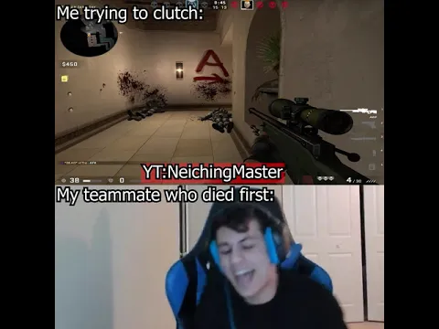 Me trying to clutch in CSGO (Stable Ronaldo)