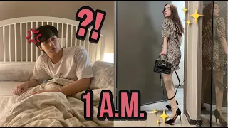 외국인 아내가 섹시한 옷을 입고 새벽에 나가는걸 봤습니다 //I CAUGHT MY WIFE GOING OUT WITH SEXY DRESS AT NIGHT