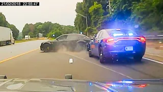 Reckless Driver In Dodge Charger Leads Police On Wild 145mph Chase