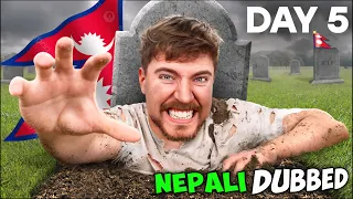 Mrbeast 7 Days Survived Buried Alive NEPALI DUBBED |  SAGAR OD