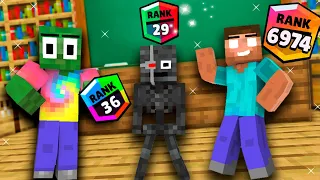 NEW LVL RANK BRAWL STARS ALL EPISODE Herobrine and Zombie  in Minecraft Animation