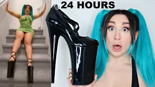 WEARING THE TALLEST HEELS FOR 24 HOURS