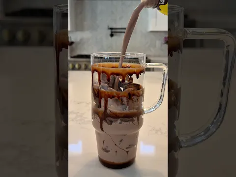 Loaded Chocolate Milk🍫🤎 #trufrupartner #chocolate #chocolatemilk #asmr #sweets #viral #shorts #fyp