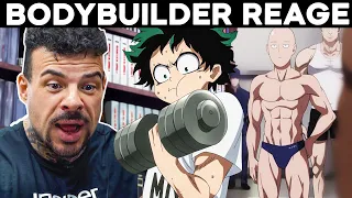 Bodybuilder Reage Cenas De MUSCULAÇÃO nos ANIMES #01
