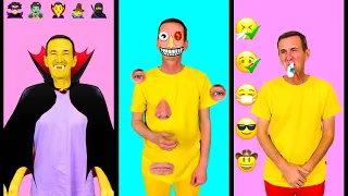 Face generator 👁👃👄 and Emoji challenges video by DamatikiShow