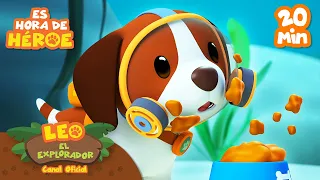 ¡Bajo el agua HÉROE! 🌊🐕 | ¡Es hora de Hero! | Compilación | NUEVA SERIE | Leo, El Explorador | Niños