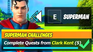 Complete Quests from Clark Kent, Armored Batman, or Beast Boy LOCATIONS (Fortnite Superman Quests)