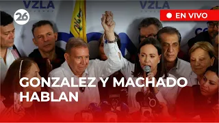 🚨 EDMUNDO GONZÁLEZ y MARÍA CORINA MACHADO ofrecen una conferencia de prensa