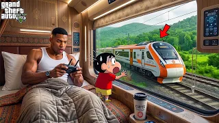 Franklin and Shinchan Built A INDIAN TRAIN in GTA 5!