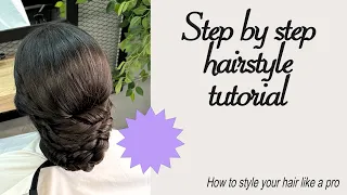 Step by step hairstyle tutorial