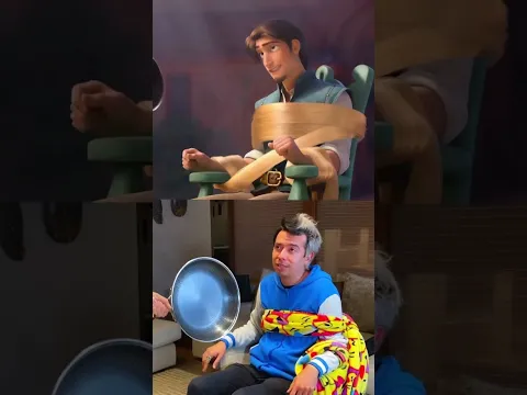 Imitando Escena de Enredados Rapunzel con Fanny Lu