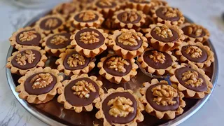 حلويات العيد 2025🥳 40حبة تارتولات بالنيسلي كاراميل صنع منزلي قوة فالبنه 💥 ناجحة من اول مرة 💯