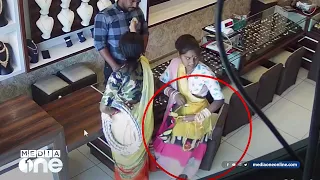 മില്ലി സെക്കന്റുകൾക്കൊണ്ട് മാല മോഷ്ടിക്കുന്ന രീതി; നാടോടി സ്ത്രീകളെ കൈയ്യോടെ പൊക്കി ജീവനക്കാരൻ...