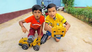 Unboxing & Review Real RC JCB | Remote Control RC Loader | Kids Pur