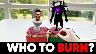 🟢🔴 SHOULD WE BURN SKIBIDI? 🔥Skibidi Toilet VS. Mega TV Man