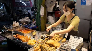 떡볶이가 좋아 23살때부터 6년째 영업중인 망원시장 떡볶이 사장님 / tteokbokki, gimbap, master of fried food / korean street food