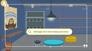TURNING THE STORAGE ROOM INTO A HANG OUT PLACE IN TOCA LIFE WORLD | TOCA BOCA MAKEOVER