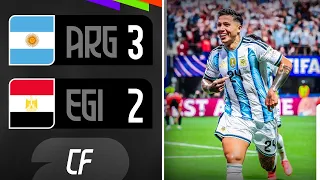 ✅ ARGENTINA REMONTÓ un 0-2 ante EGIPTO en 13 MINUTOS y JUGARÁ los CUARTOS del MUNDIAL 2026