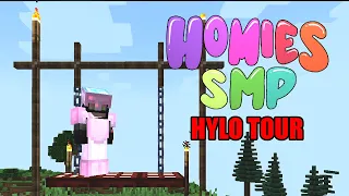 SPEEDY, I MEAN HYLO GIVES ME A TOUR: AROUND THE SERVER! - HOMIES SMP! (Episode 4) Modded Minecraft