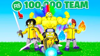 I spent 100k Robux to get a LEGENDARY Team (Roblox)
