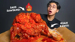 NGACO!! MUKBANG AYAM TERBANG UTUH GEPREK BENSU BANJIR SAMYANG + KUAH RAWIT!!🥵