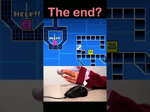 Can I Escape The IMPOSSIBLE Cube Trap For $1M? 🤔 #shorts #geometrydash