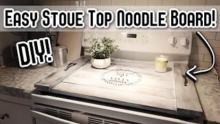 DIY STOVE TOP COVER | HOW TO MAKE A NOODLE BOARD!
