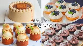 베이킹이 이렇게 힐링 될 일인가..💗|ʕ ᵔᴥᵔ ʔ(내복)곰이 운영하는 디저트 공장|카페 브이로그|Cafe Vlog