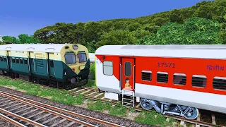 LHB RED COUPLING ICF MEMU GREEN | BUMPY RAILROAD | RAILWORKS | TRAIN SIMULATOR 2022 | RAILROAD ATG