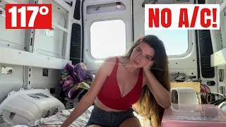 How I Survive Summer VanLife (in an UNBUILT camper van!)
