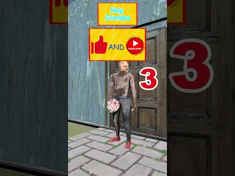 When Grandpa Love For Granny Is Prevented By  Door in Granny House