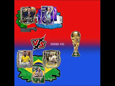 C.RONALDO X MESSI VS PELE X NAZARIO X RONALDINHO ☠️🔥™|||#fifa#eafc25#fifa23#eafc24#fifa22#fcmobile