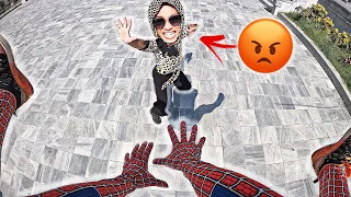 SPIDER-MAN ESCAPING ANGRY MOM (Epic Parkour POV Chase) | FABULO