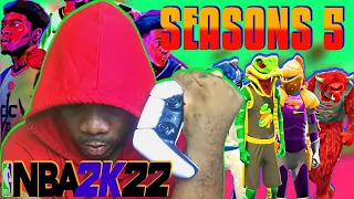 NBA 2K22 SEASONS 5 POWER WITHIN BIG LEVEL 40 STREAM JOIN MY PARK LET RUN IT UP CHOOSE YOUR MASCOT.