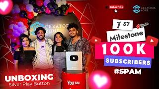 Unboxing Silver Play Button | 100k Youtube Family | SPAM |