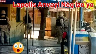 Lapolis Anvayi Nèg izo yo Bò Palè Nasyonal, Yo Sène Ti lapli pa anba. Gwo Film Channmas