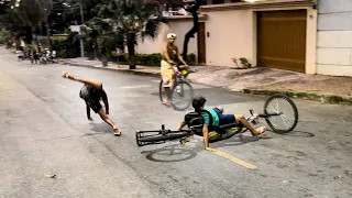 ENCONTRO DE BICICLETA NA GLOBAL NÃO É PARA AMADORES * ele fez isso *