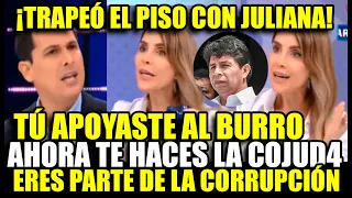 CÉSAR COMBINA TRAPEÓ EL PISO CON JULIANA Y LE RECORDÓ CUANDO APOYÓ A CASTILLO Y AHORA LO NIEGA
