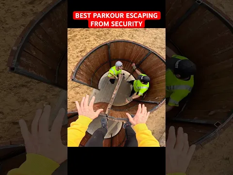 BEST PARKOUR ESCAPING FROM SECURITY #security #escaping #parkour #minecraft #police #pov #best