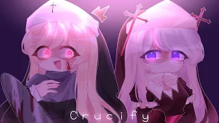 { Crucify but Sarv Cover • Fake collab with @Via_Chan24 • #fnfcosplaywithvia • Gacha club }