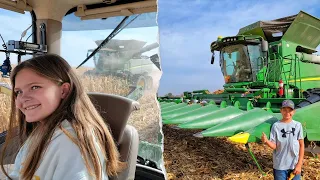 10 and 13 Year Old's Finish Harvest ON THEIR OWN!
