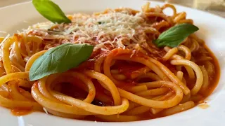 Salsa de Tomate Fresco con Espaguetis