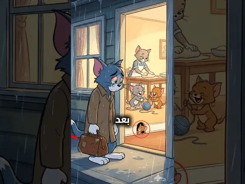 توم ترك جيري غاضبًا... لكن ما اكتشفه غيّر حياته! 😭🐱🐭#shortsviral #كرتون