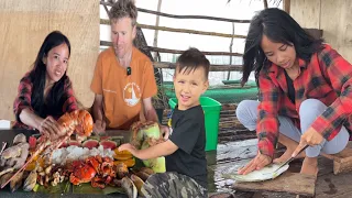 Ang Simpleng Buhay Mag Pamilya Sa Gitna Ng Dagat| Catch Clean And Cook