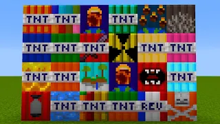 Minecraft: MORE TNT MOD (35 CRAZY EXPLOSIONS) - TOO MUCH TNT Mod Showcase