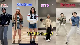 HYBE family run bts challenge 💜, BTS, Txt, seventeen, enhypen etc.. #bts #runbts