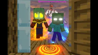 Monsterschool : All Episodes About Baby zombie and chainsaw man part 1 #minecraft #animation