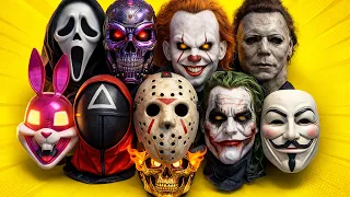 GIANT Toy Mask Collection! 150+ Superhero & Horror Masks – Iron Man, Batman, Spider-Man Set